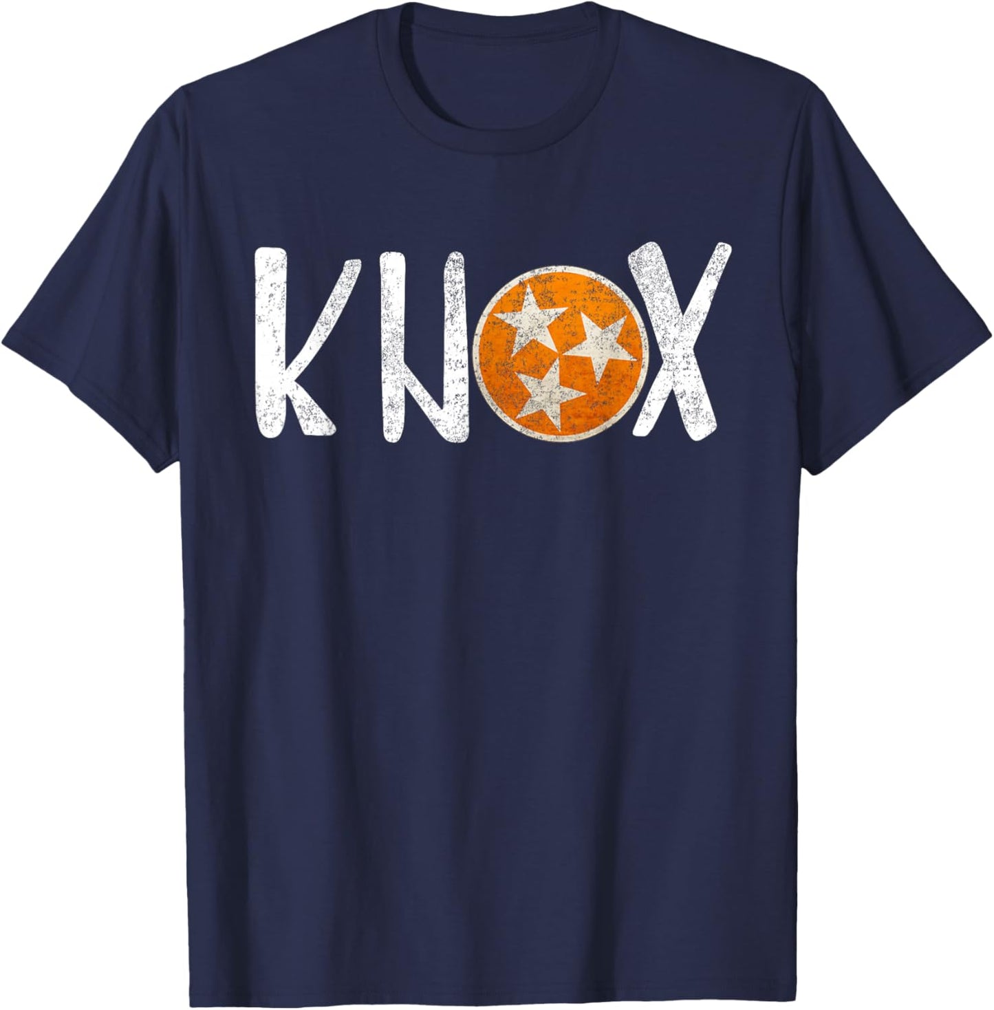 Knox Vintage Distressed Knoxville Tennessee Football T-Shirt - T-Shirt | Navy