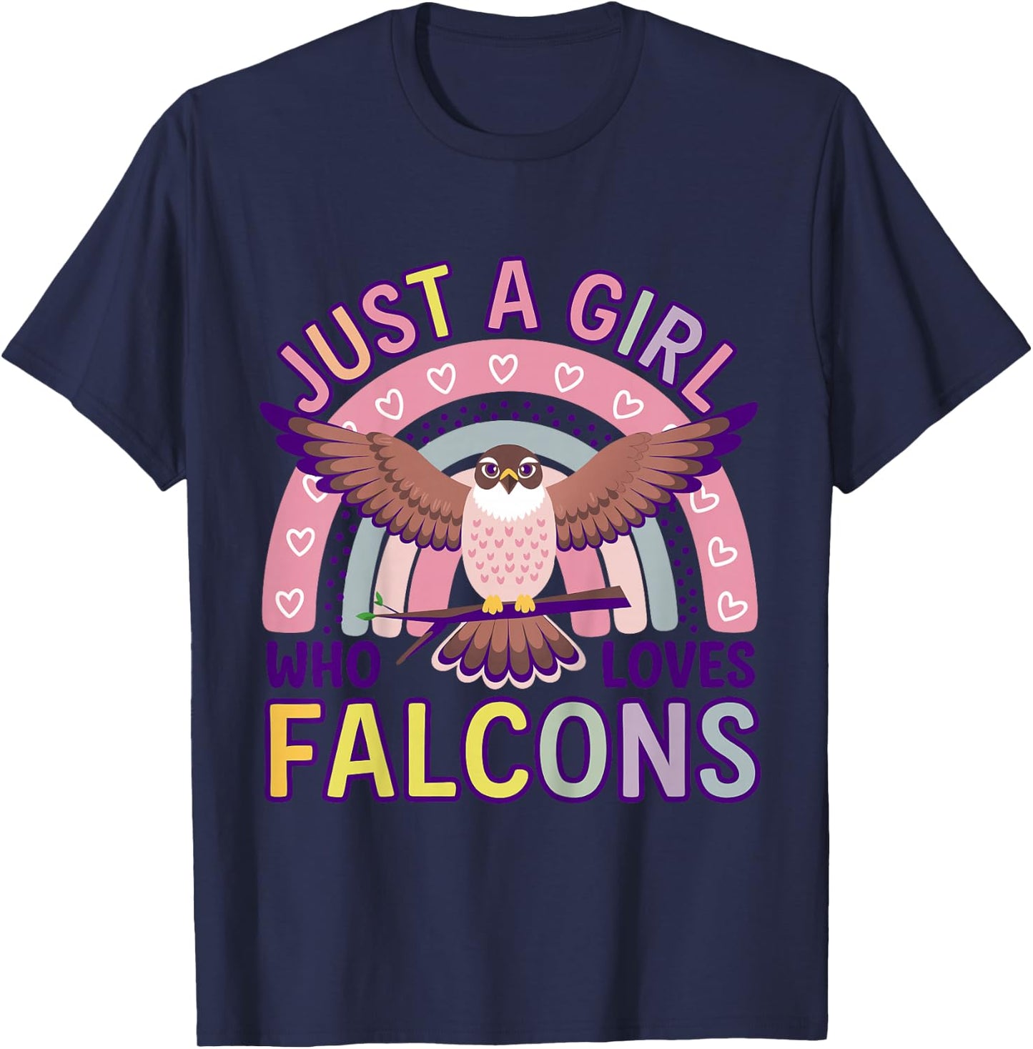 Girl Falcon Kids T-Shirt - T-Shirt | Navy