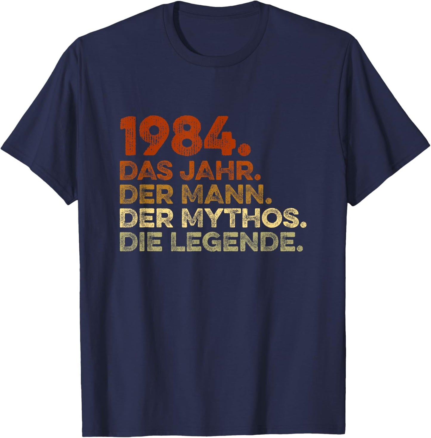 Geburtstag Mann Besonderer Jahrgang Deko Legendär Seit 1984 T-Shirt - T-Shirt | Navy
