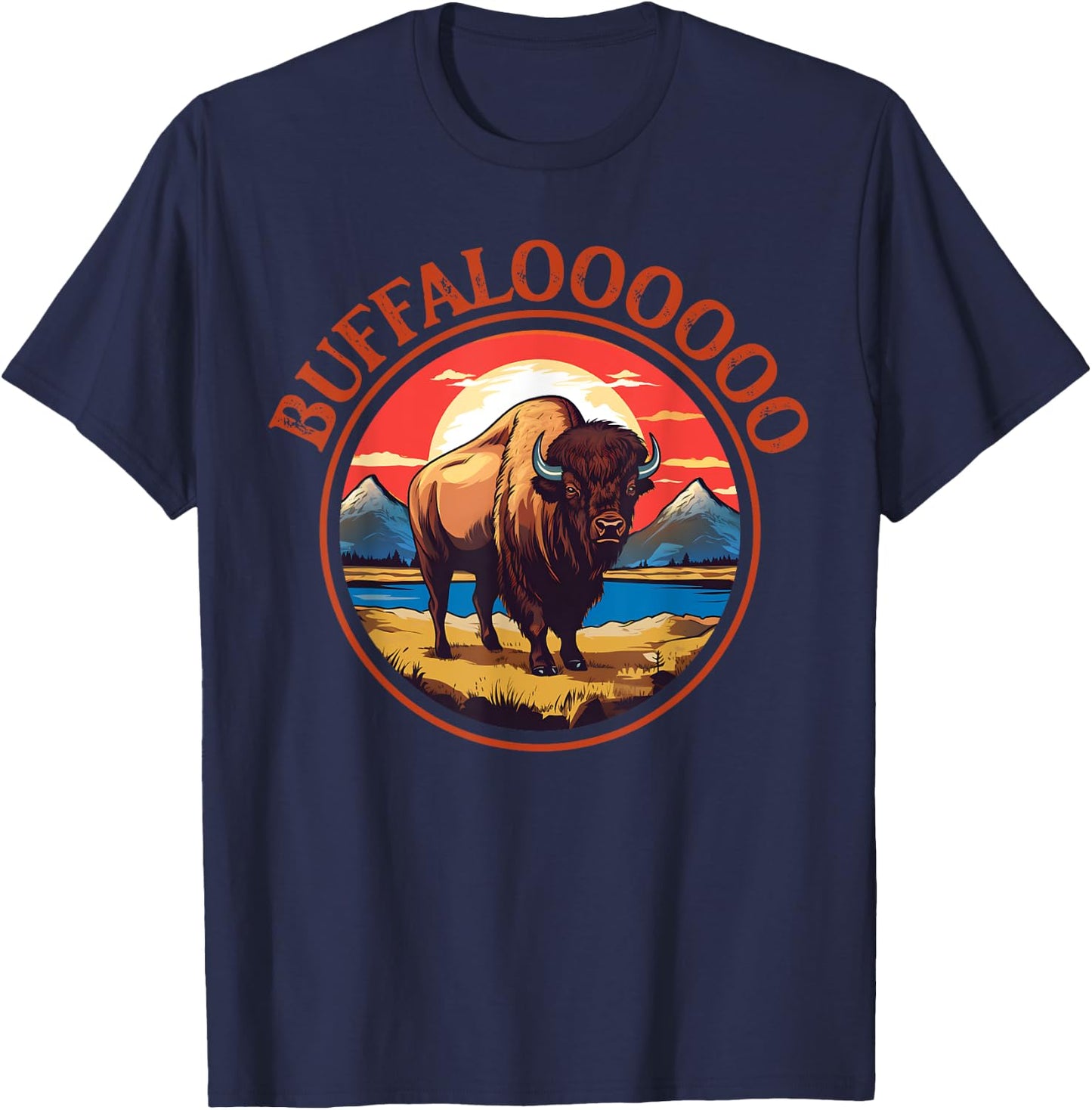 Lucky Buffalo Casino Slot Machine BUFFALOOOOO Bison Gambling T-Shirt - T-Shirt | Navy