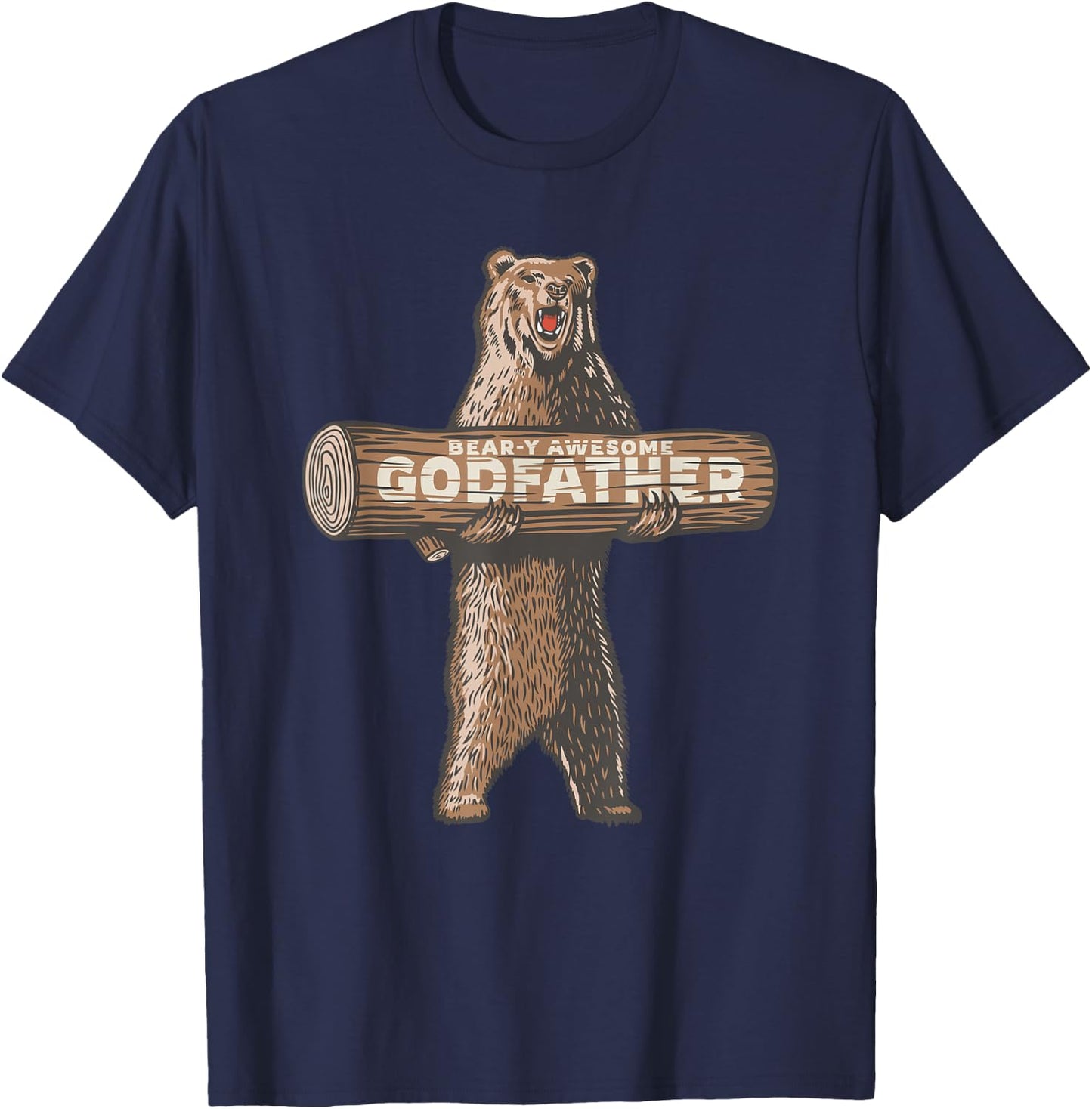 Awesome Godfather Funny Saying T-Shirt - T-Shirt | Navy