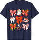 Coquette Bow Dental Christmas Dentist Dental Hygienist T-Shirt - T-Shirt | Navy