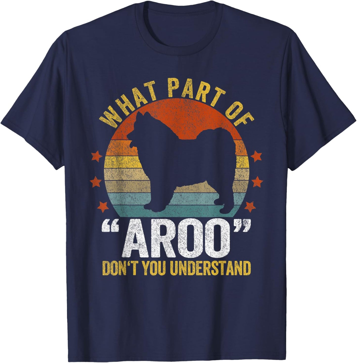 Funny Samoyed Mom Samoyed Dad Retro Vintage Samoyed Dog T-Shirt - T-Shirt | Navy