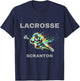 Colorful Lacrosse Player - Scranton T-Shirt - T-Shirt | Navy