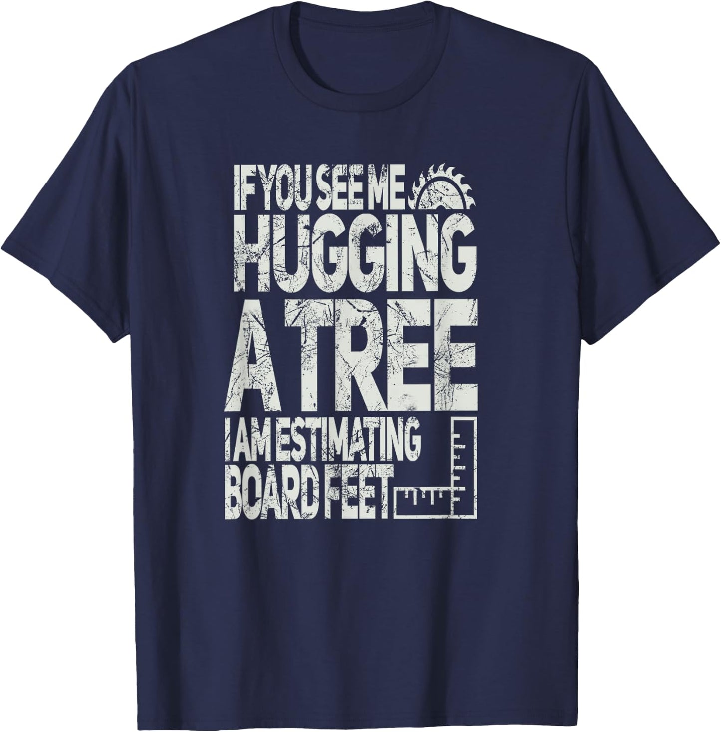 Funny Shirts for Wood Workers Men's Black Woodworking Small Short Sleeve T-Shirt - T-Shirt | Navy