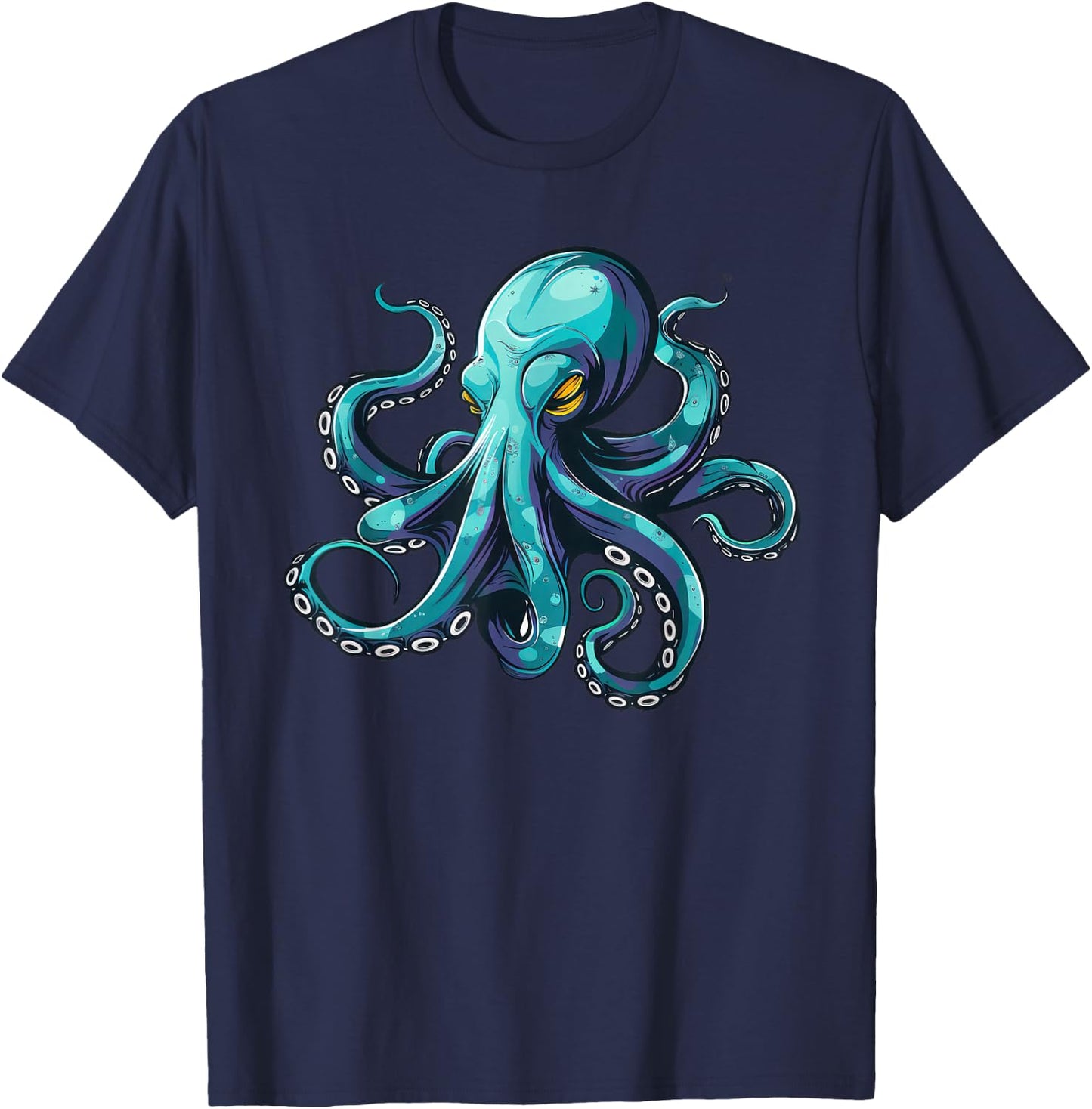 Blue Octopus T-Shirt - T-Shirt | Navy