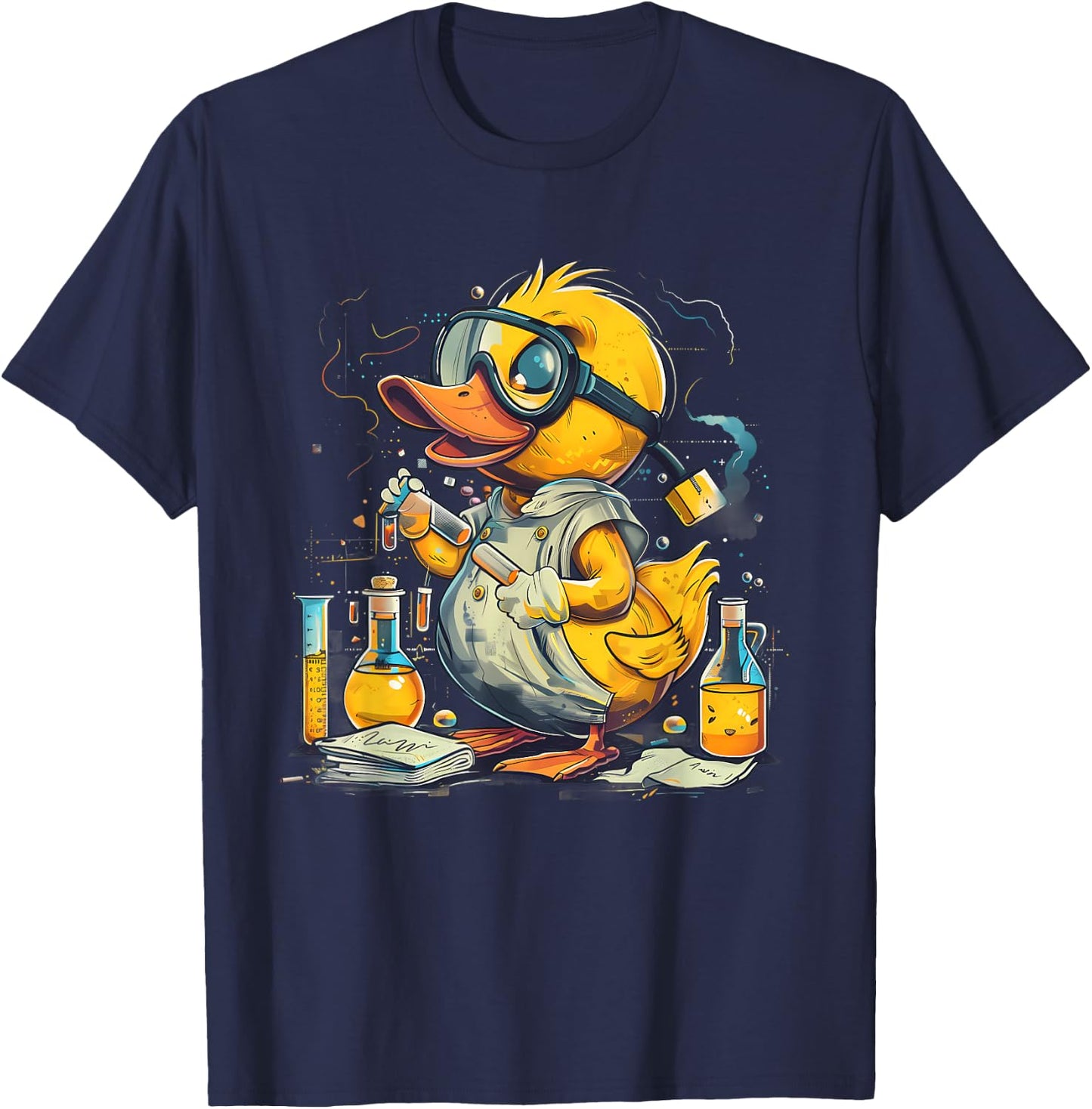 Rubber Duck Chemists Physics Rubber Duckie Science Teacher T-Shirt - T-Shirt | Navy