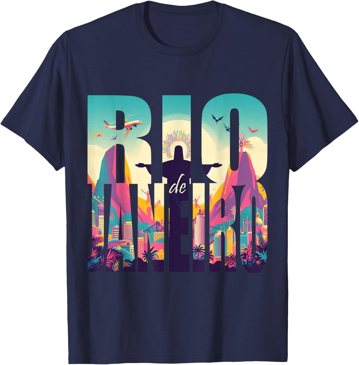 Carnival of Rio , black T-Shirt - T-Shirt | Navy