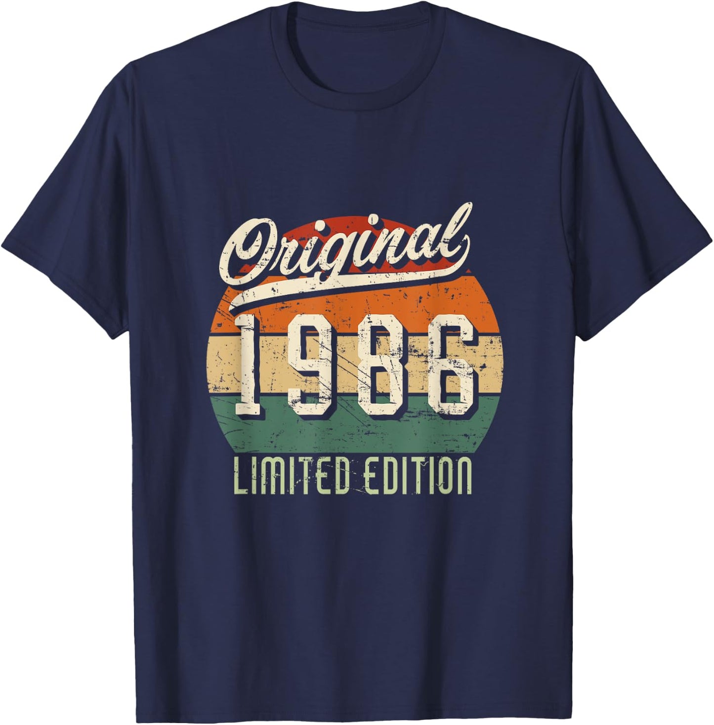 Original 1986 Limited Edition - Jahrgangs T-Shirt - T-Shirt | Navy