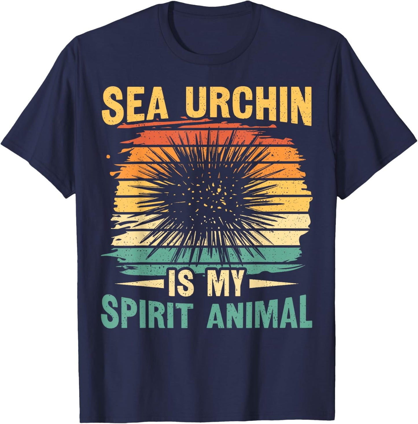 Sea urchin is my spirit animal Quote for a Sea Urchin expert T-Shirt - T-Shirt | Navy