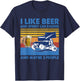 I Like Beer And sprint car racing And Maybe 3 People Shirt T-Shirt - T-Shirt | Navy