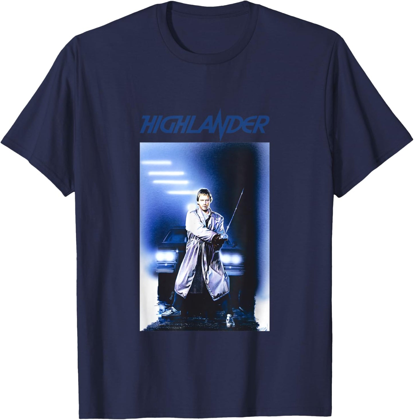 Highlander 1986 Dragon Head Katana T-Shirt - T-Shirt | Navy