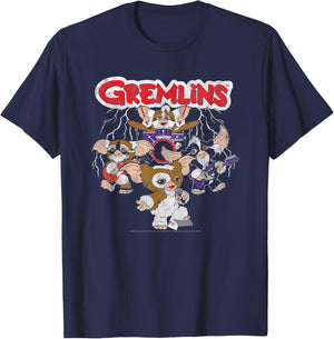 Gremlins Rock Band , Black, S T-Shirt - T-Shirt | Navy