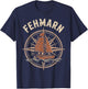 Fehmarn Anker-Reise Deutschland Strandabenteuer T-Shirt - T-Shirt | Navy