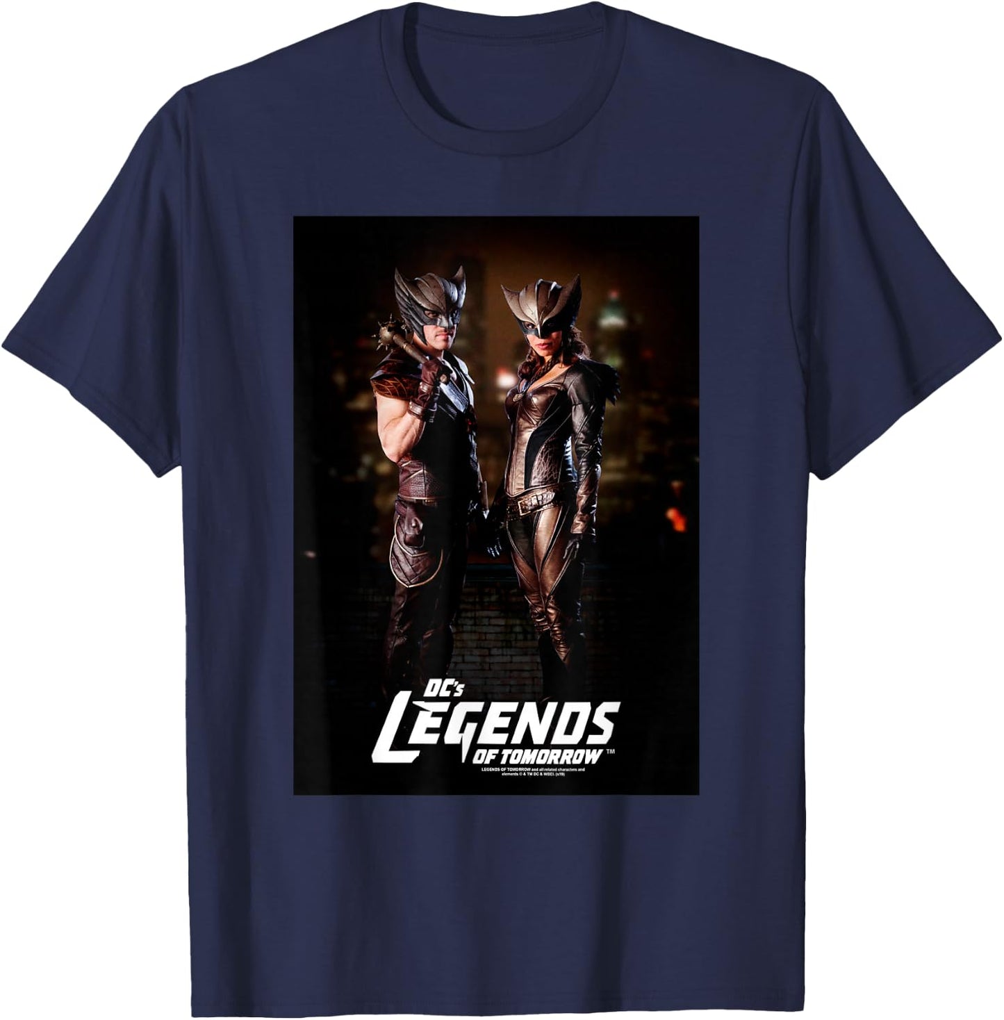 Legends of Tomorrow Hawkman & Hawkgirl T-Shirt - T-Shirt | Navy