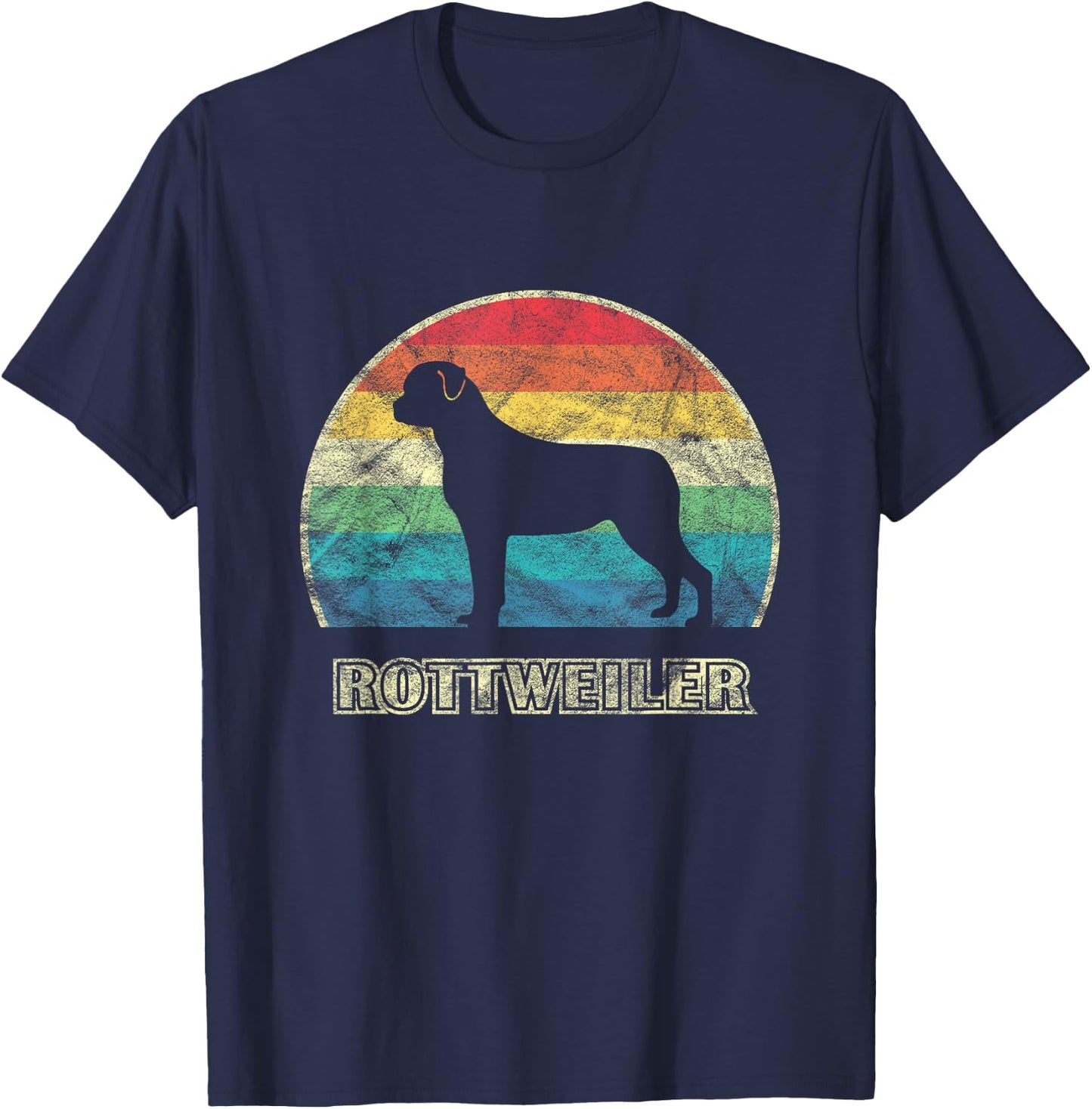Rottweiler Vintage Style Dog Women Kids T-Shirt - T-Shirt | Navy