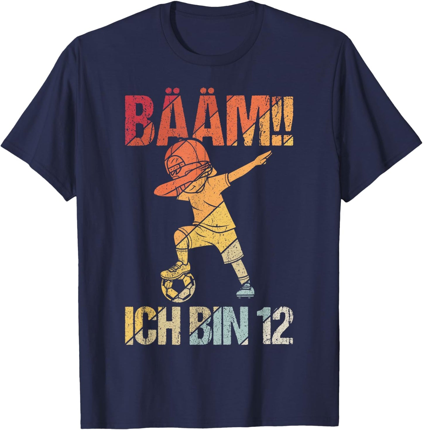 BÄÄM Ich bin 12 Dabbing Geburtstagsshirt 12 Jahre Jungs T-Shirt - T-Shirt | Navy