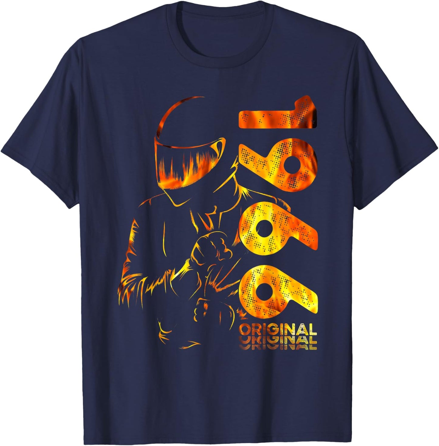60. Geburtstag Mann Motorrad Motorradfahrer Biker 1966 T-Shirt - T-Shirt | Navy