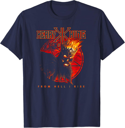 Kerry King Hell King Circle T-Shirt - T-Shirt | Navy