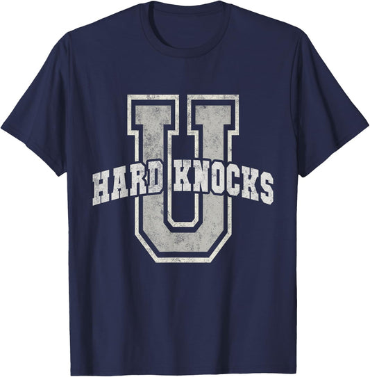 University of HARD KNOCKS Life Goals Black Business Owner T-Shirt - T-Shirt | Navy