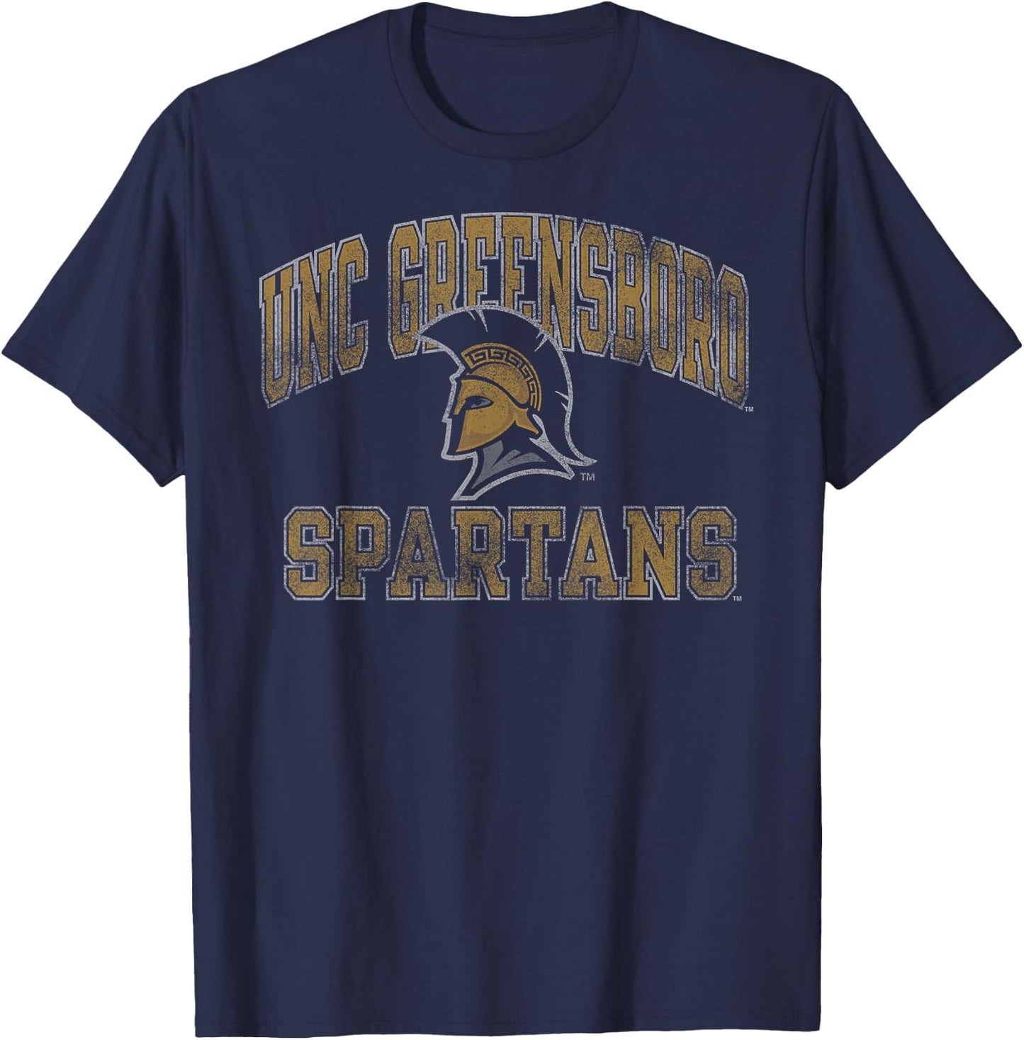 UNC Greensboro Spartans Vintage Worn Navy T-Shirt - T-Shirt | Navy