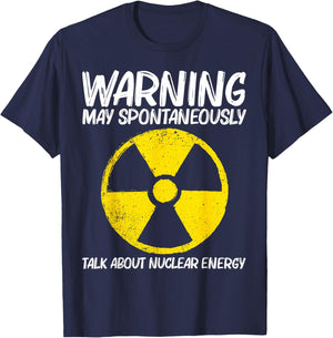Cool Nuclear Energy Design Women Nuclear Power Plant T-Shirt - T-Shirt | Navy
