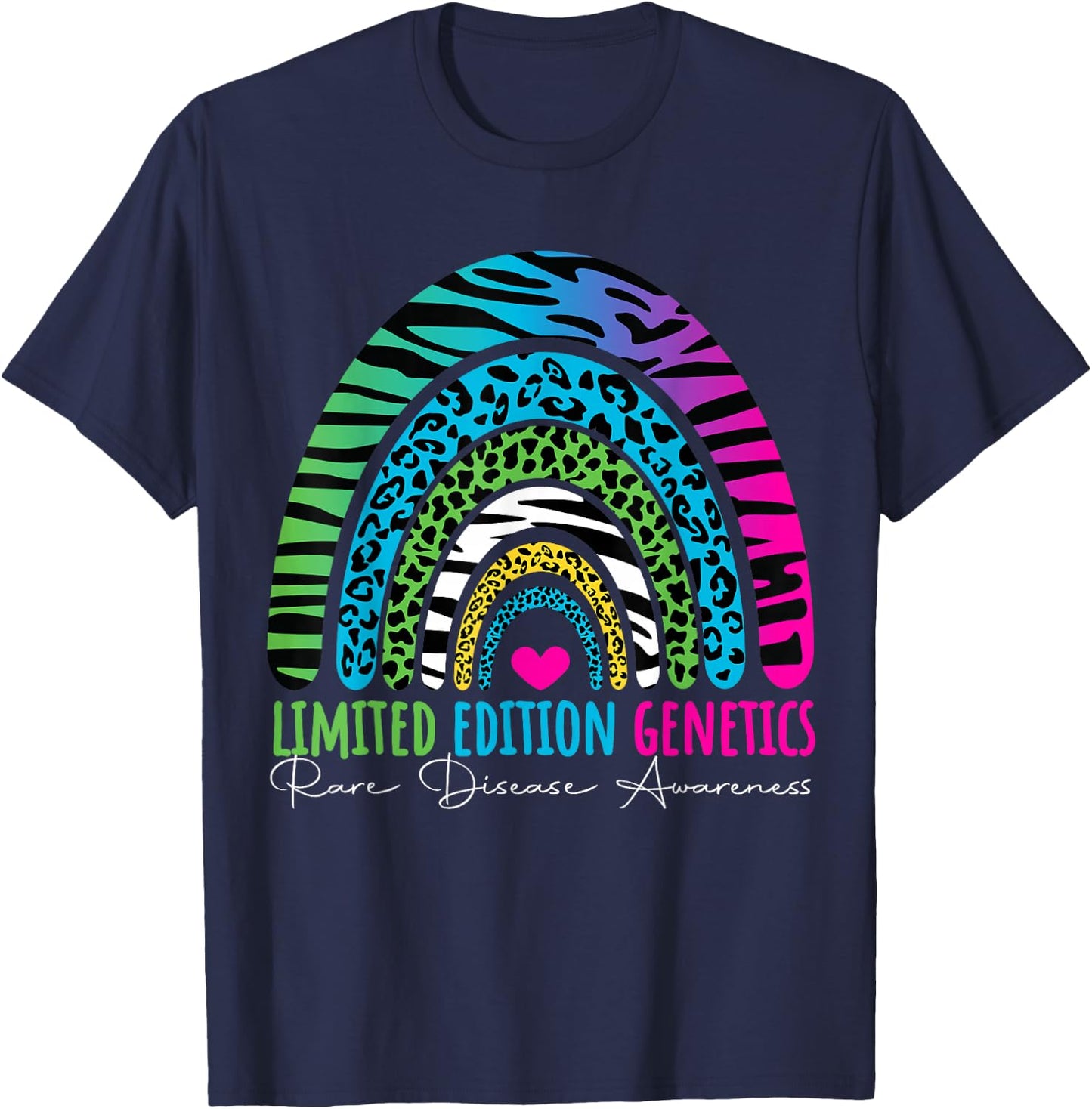 Limited Edition Genetics Rare Disease Awareness 2025 T-Shirt - T-Shirt | Navy