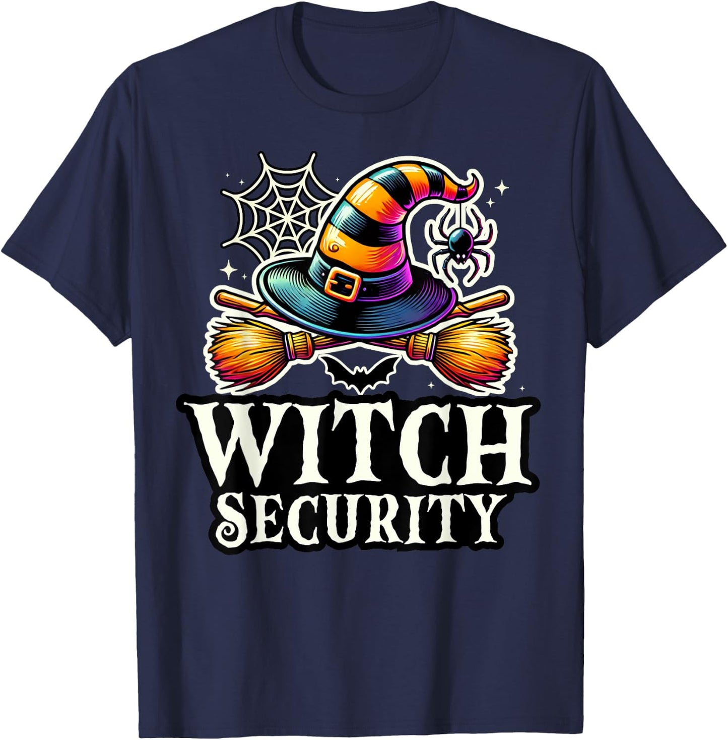 Witch Security Easy Husband Boyfriend of Fun Witches Costume T-Shirt - T-Shirt | Navy