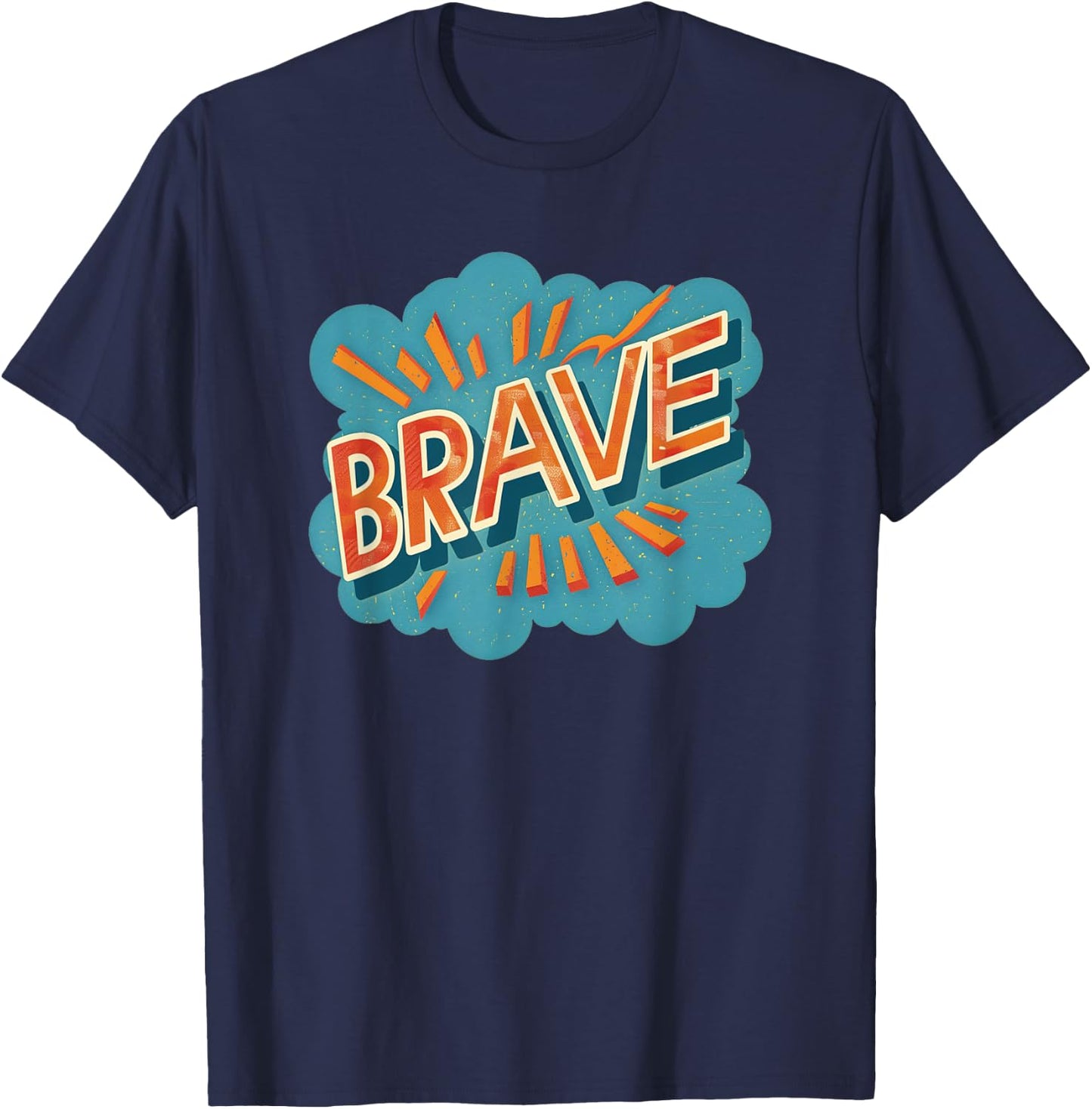 Brave Emblem Costume for cool Boys and Girls T-Shirt - T-Shirt | Navy