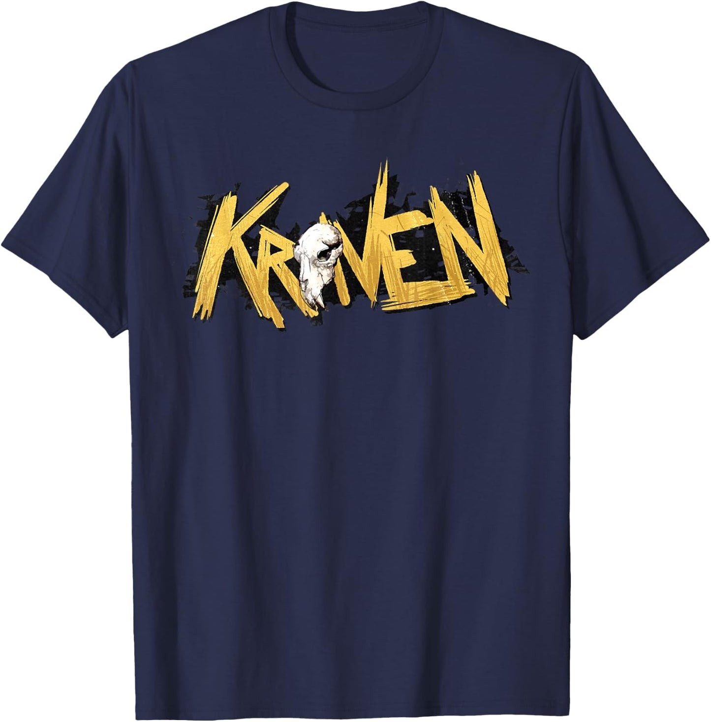 Marvel Spider-Man 2 PlayStation Game Kraven the Hunter Logo T-Shirt - T-Shirt | Navy