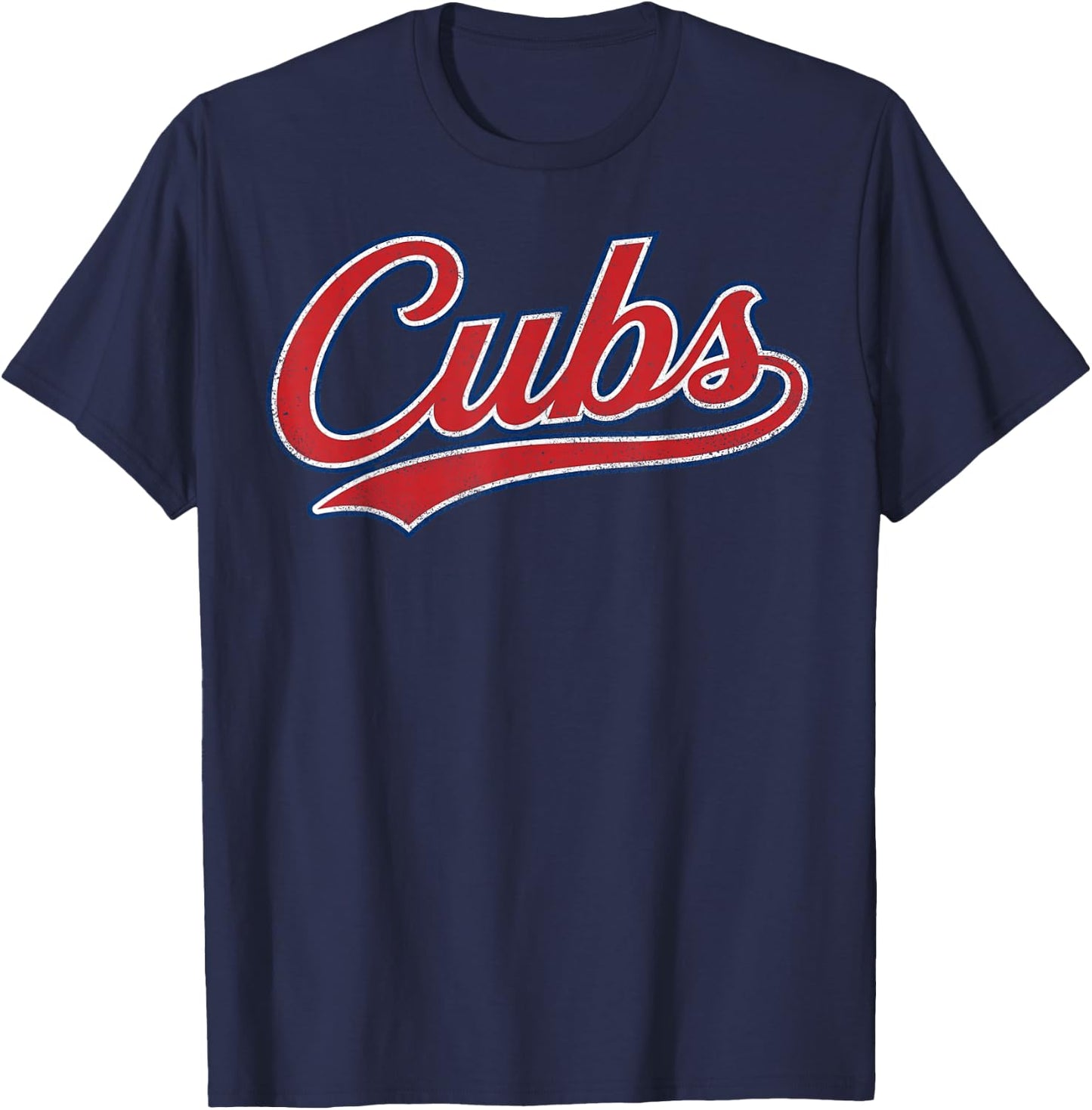 Vintage Blue Cubs Gifts Women Boys Girls Kids T-Shirt - T-Shirt | Navy