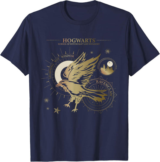 Harry Potter Learning, Wit, Wisdom, Ravenclaw T-Shirt - T-Shirt | Navy