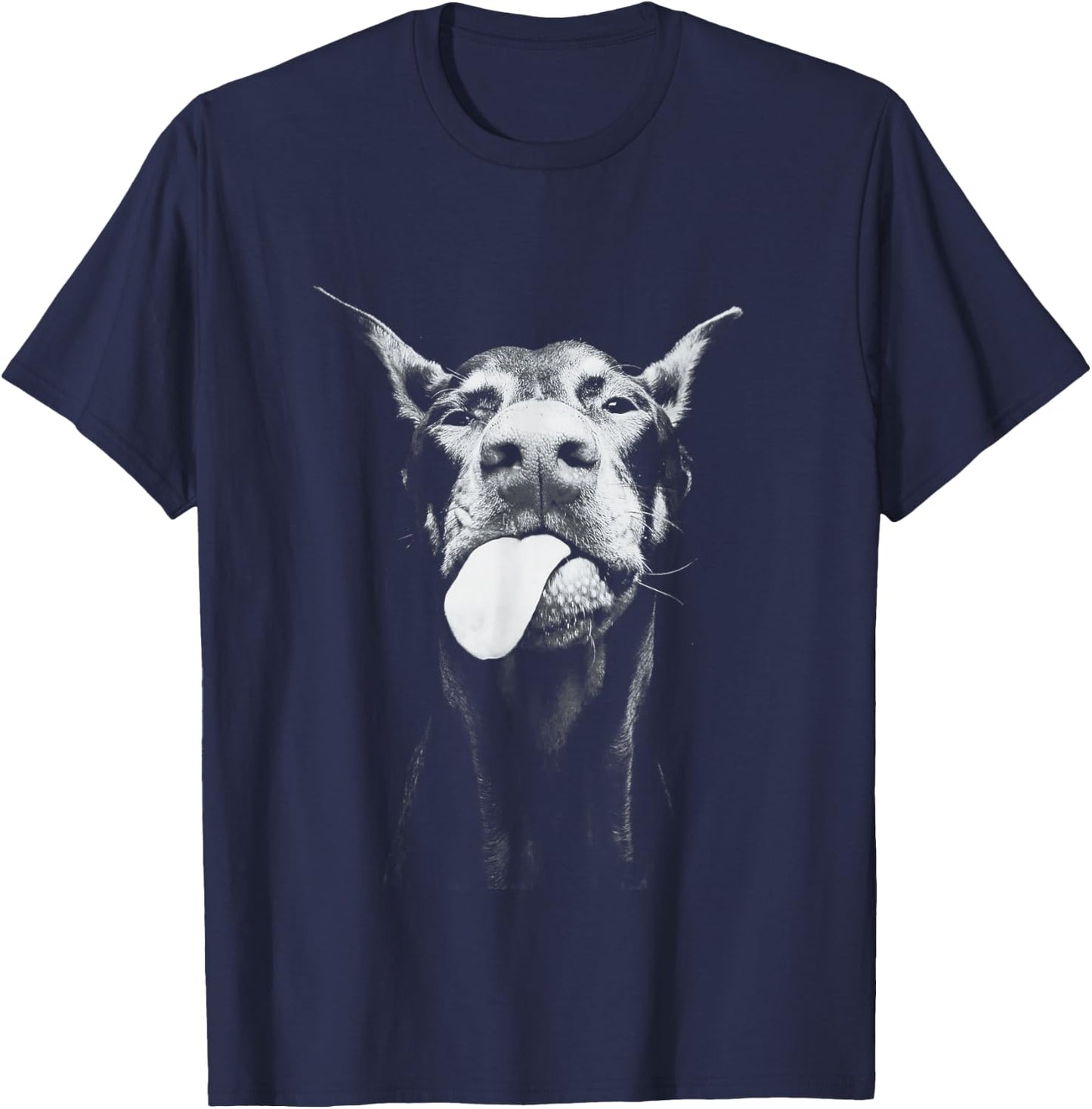 Cooler Dobermann T-Shirt - T-Shirt | Navy