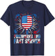 American Pickleball Player 4th of July Flag USA Paddle Sport T-Shirt - T-Shirt | Navy