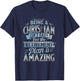 Funny Christian Shirt Funny Christian Gifts Funny Religious T-Shirt - T-Shirt | Navy