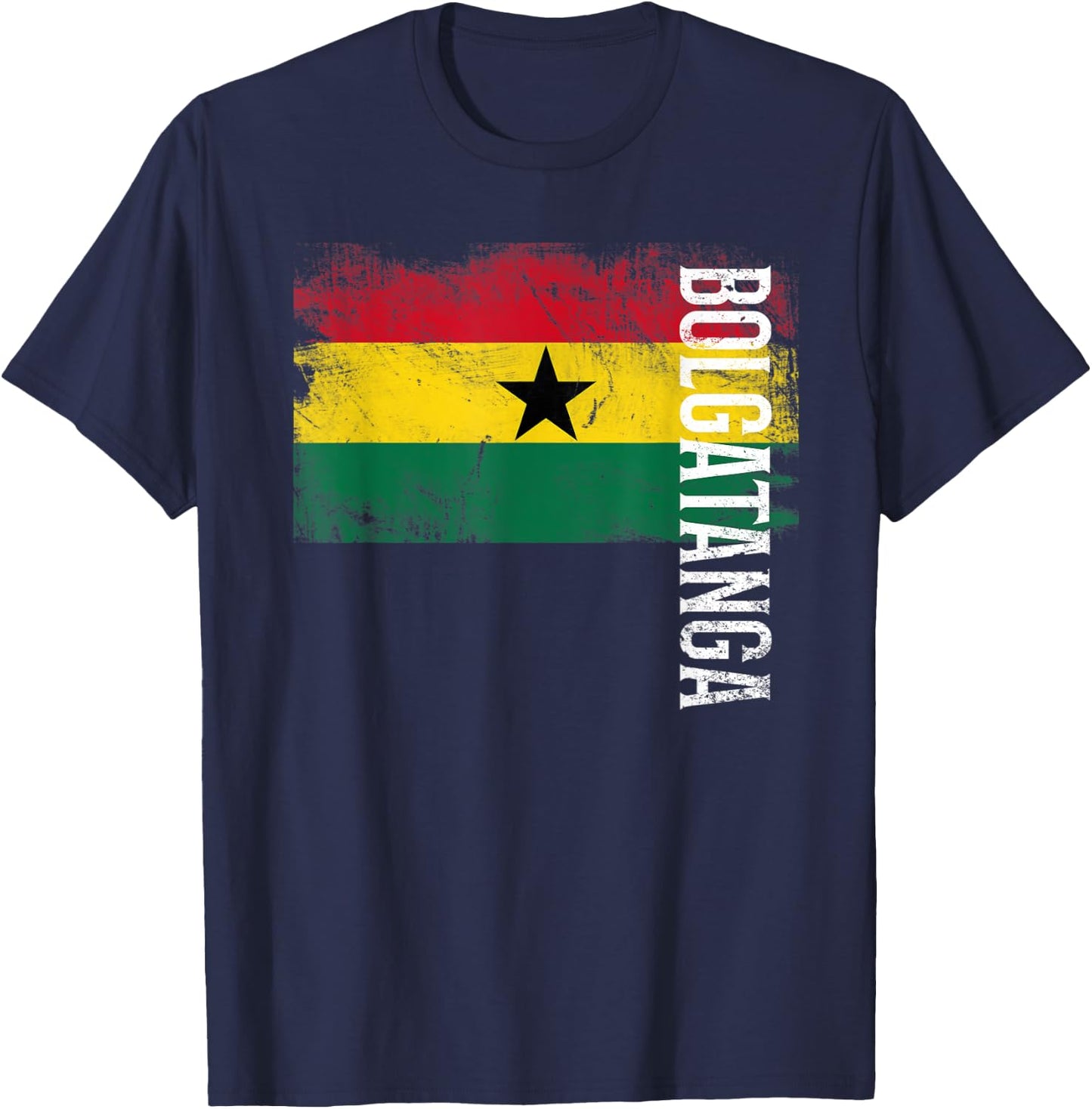 Bolgatanga Ghana Flag Shirt For Ghanaians Men, Women, Kids T-Shirt - T-Shirt | Navy