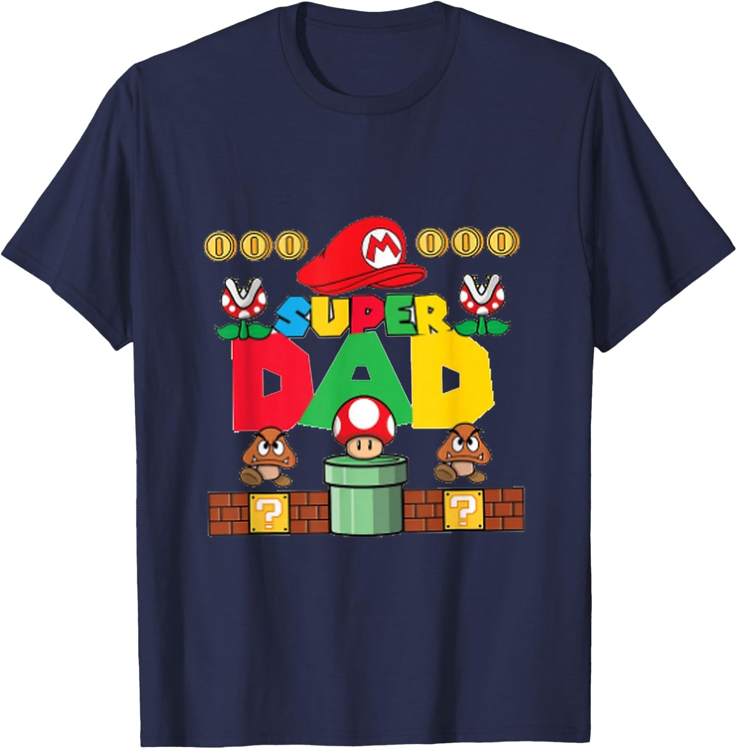 Amazing Papa Illustration T-Shirt - T-Shirt | Navy
