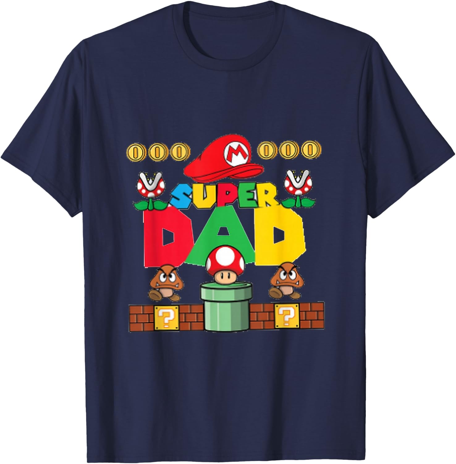 Amazing Papa Illustration T-Shirt - T-Shirt | Navy