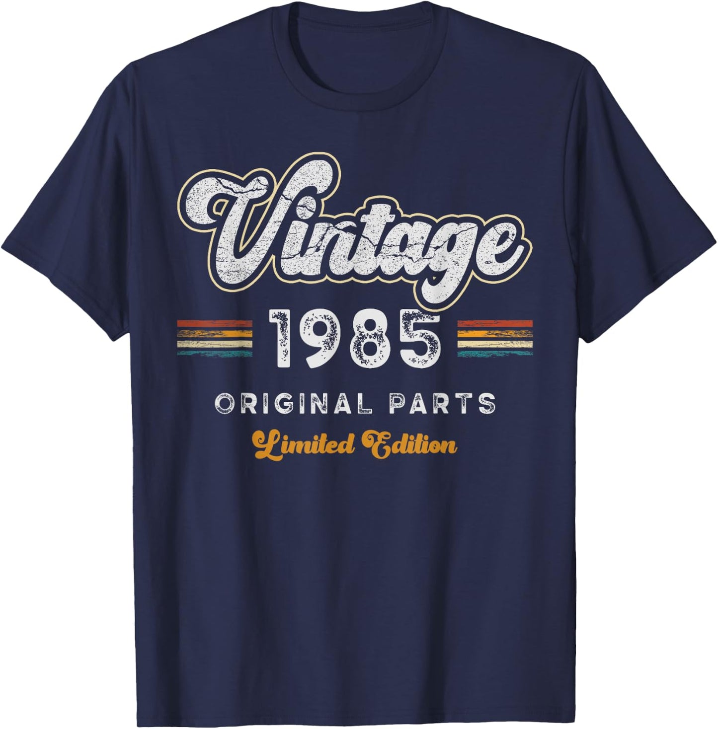 Vintage 1985 Original Parts 40th Birthday T-Shirt - T-Shirt | Navy