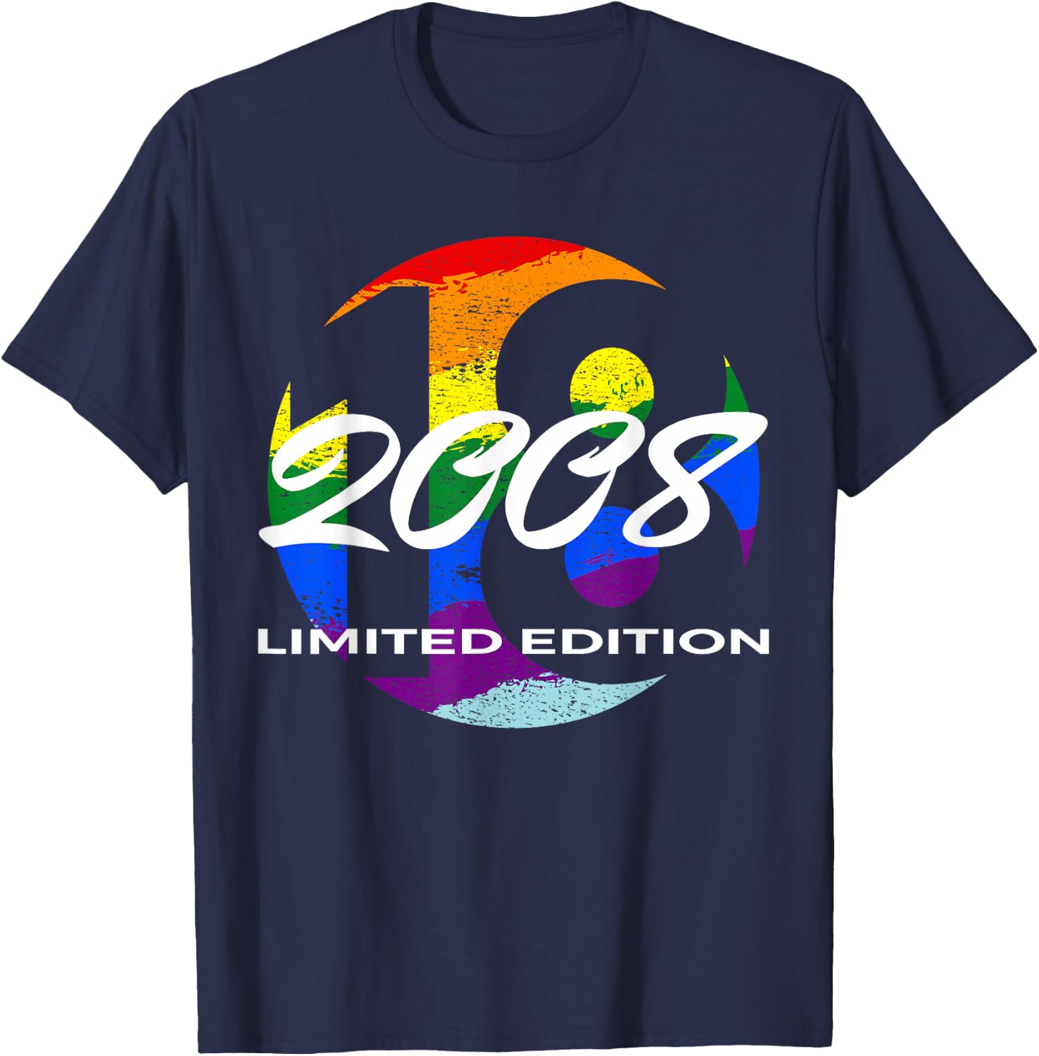 18. Geburtstag Mädchen Junge 18 Jahre 2008 Lustig Geschenk T-Shirt - T-Shirt | Navy