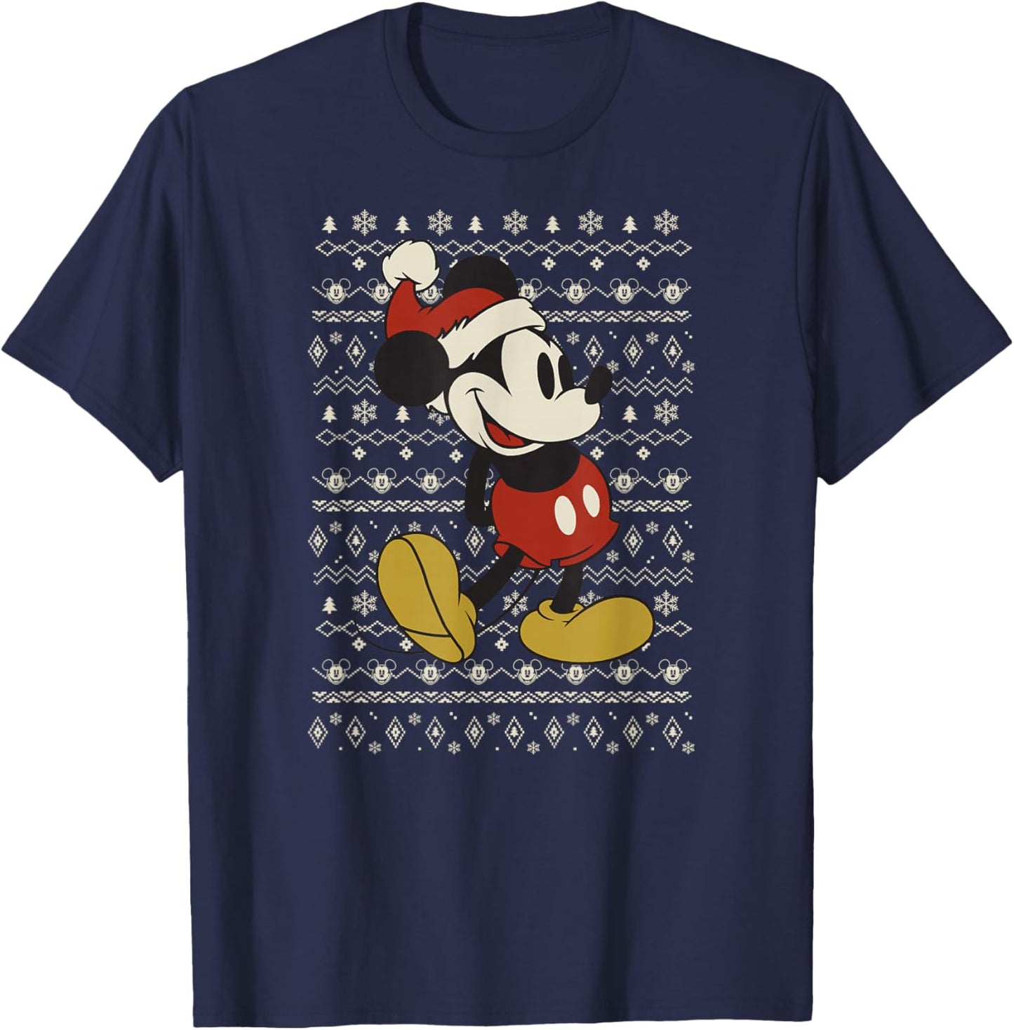 Disney Vintage Mickey Mouse Holiday T-Shirt - T-Shirt | Navy