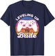 Soon To Be Wife Vintage Video Gaming Leveling Up To Bride T-Shirt - T-Shirt | Navy