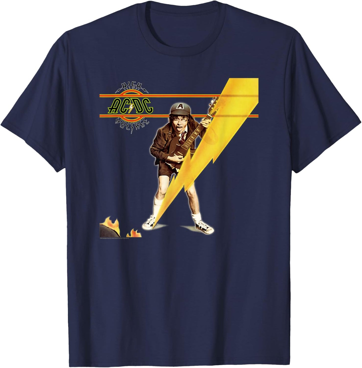 AC/DC High Voltage Albumcover T-Shirt - T-Shirt | Navy