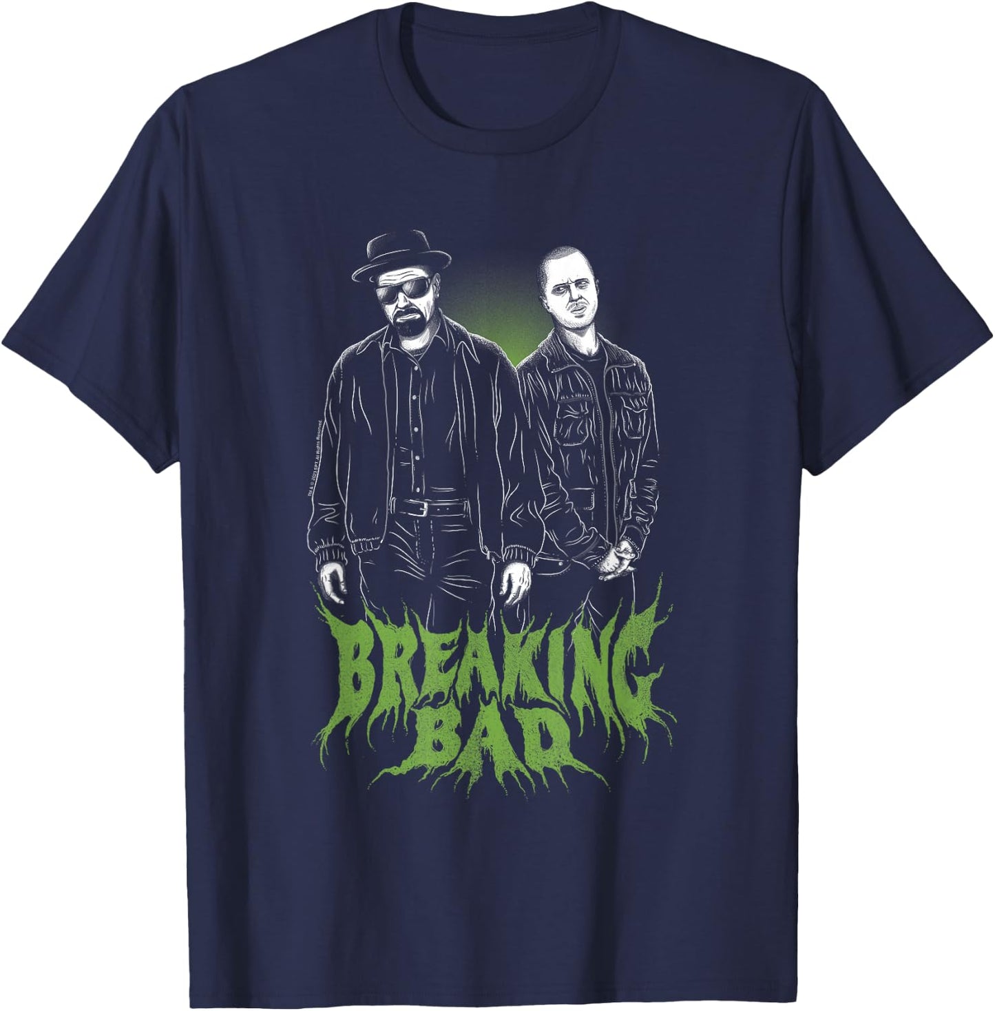 Breaking Bad Walter & Jesse Verzogen , black T-Shirt - T-Shirt | Navy