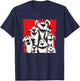 Hundeillustrationen by mischga - Lustige Hunde Gruppe Comic Hundeliebe - Erwachsene & Kinder - Schwarz - Small - Kurzarm - Novelty Cartoon Hundeliebe - Hunde - Alltagslook T-Shirt - T-Shirt | Navy