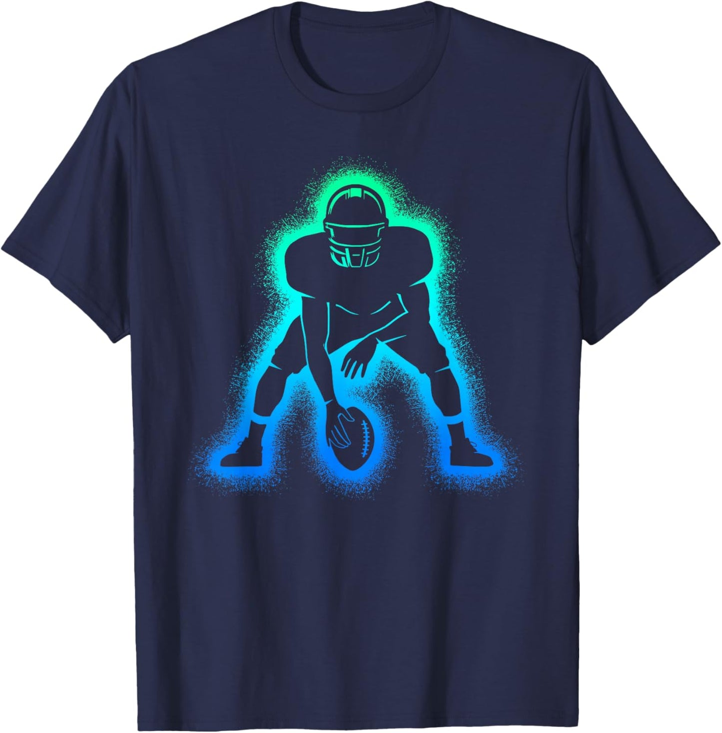 American Football Men's Children's Boys Football T-Shirt - T-Shirt | Navy