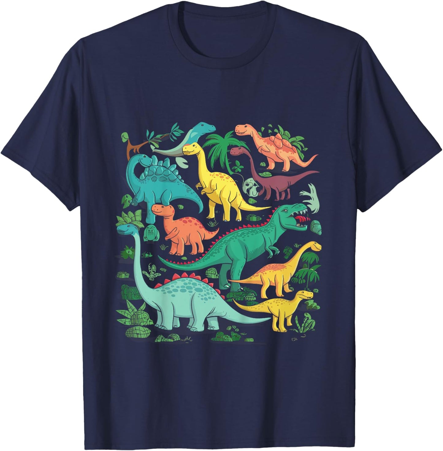 Kinder Dinosaurier Kinder Dino T-Shirt - T-Shirt | Navy