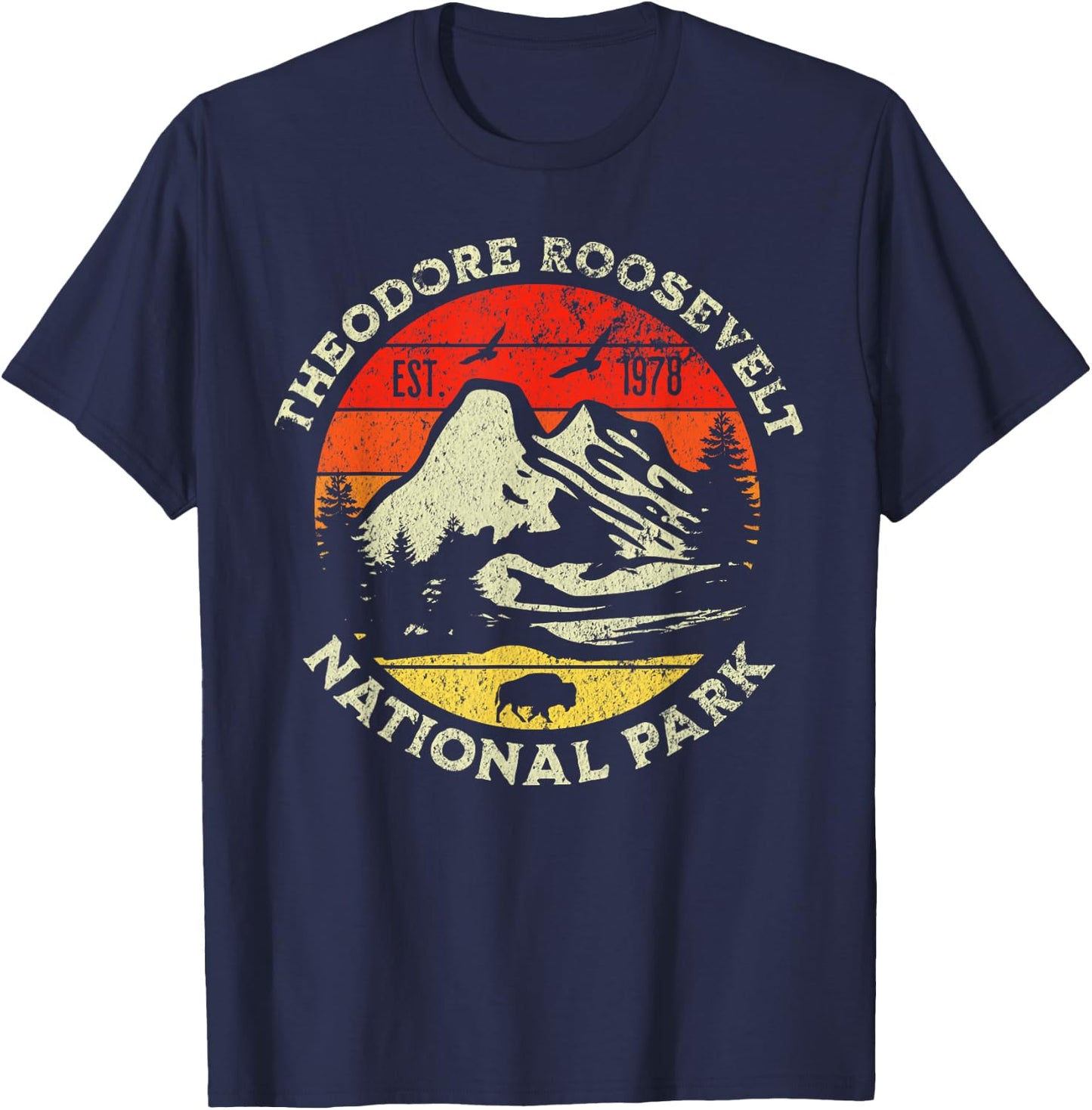 Theodore Roosevelt National Park T-Shirt - T-Shirt | Navy
