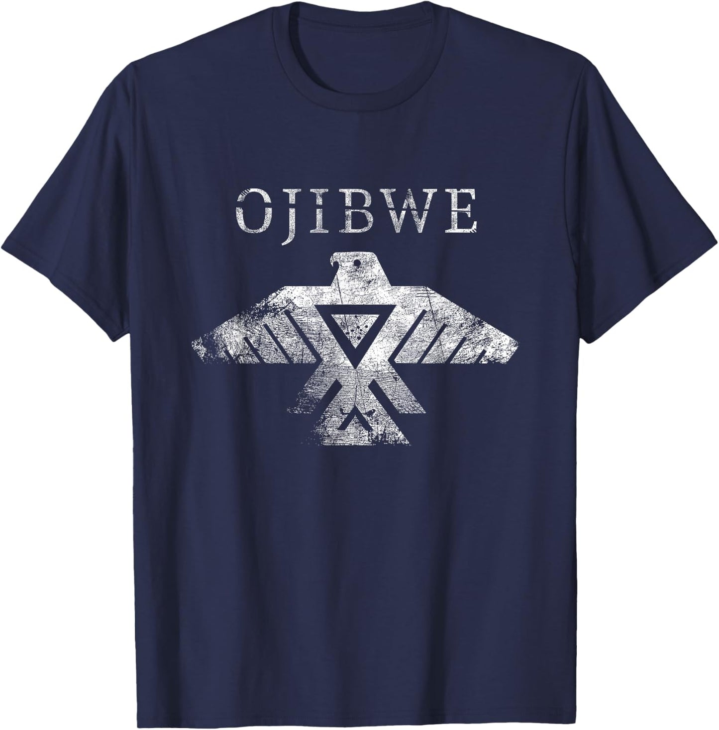 Ojibwe Thunderbird Native American Thunderbird Tribal Art T-Shirt - T-Shirt | Navy