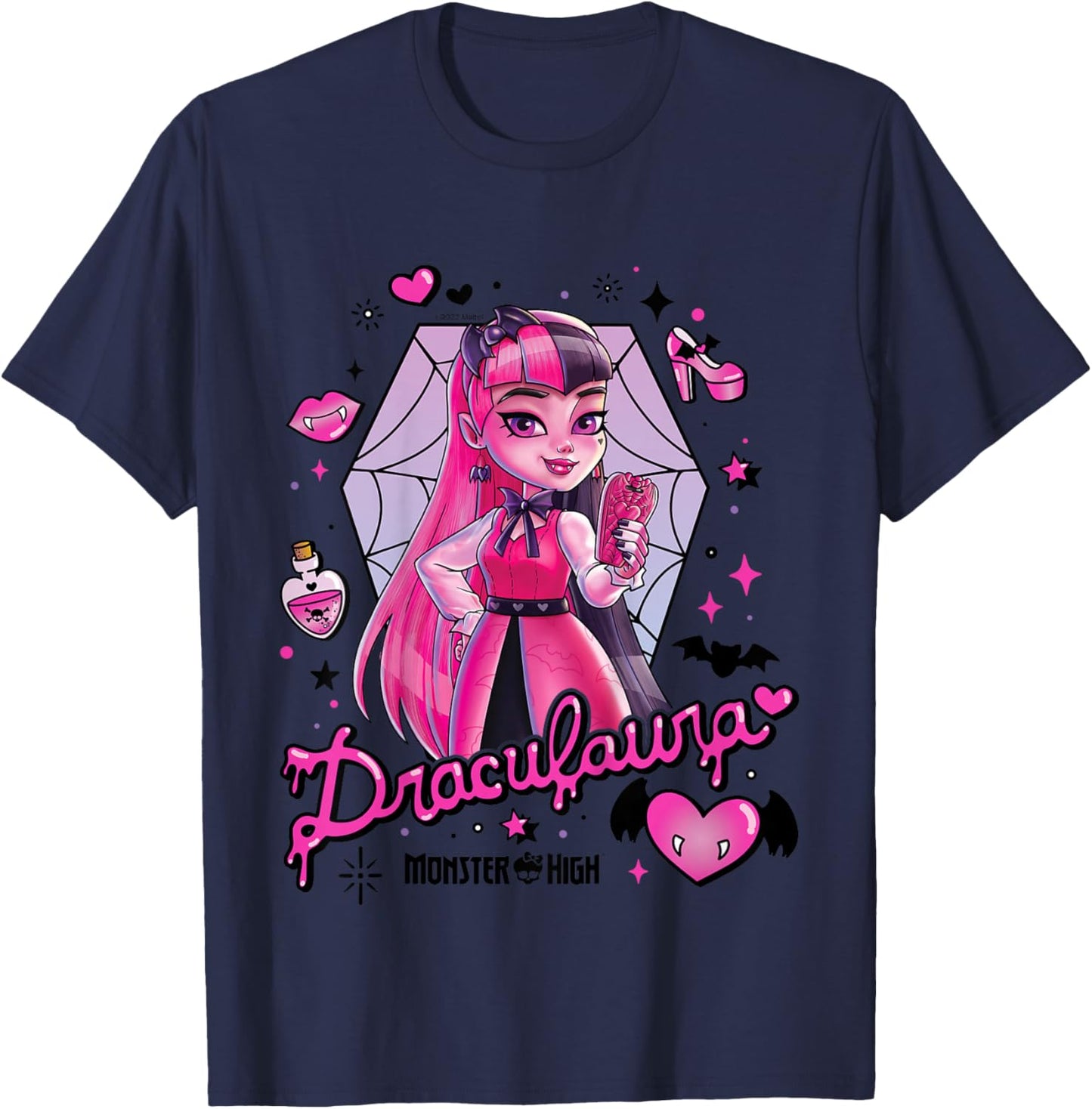 Children's Monster High Draculara , blue T-Shirt - T-Shirt | Navy